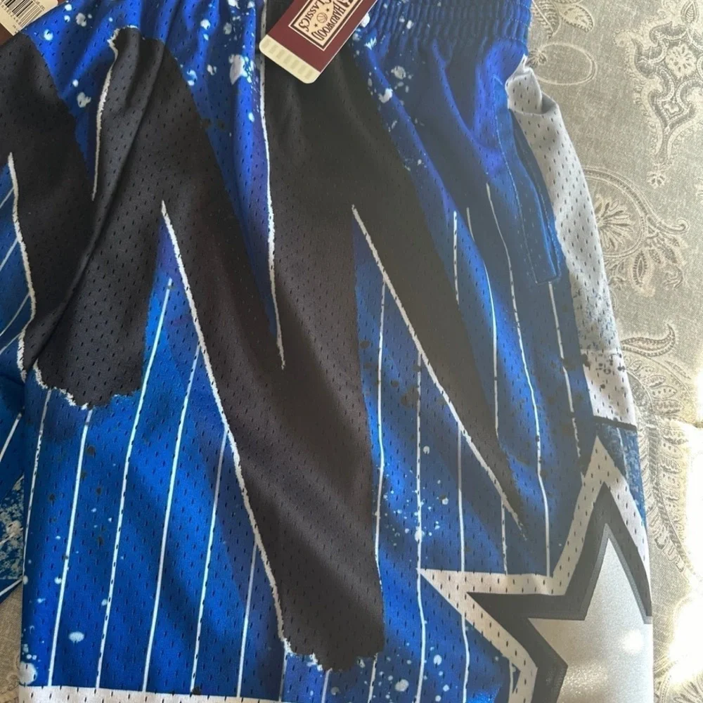 Mitchell & Ness Blue NBA Orlando Magic 1994-95 Hyper Hoops Swingman Shorts 2XL - Picture 5 of 8